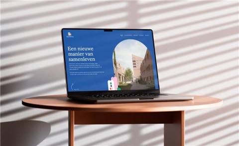 Laptop met website Buur&Berg