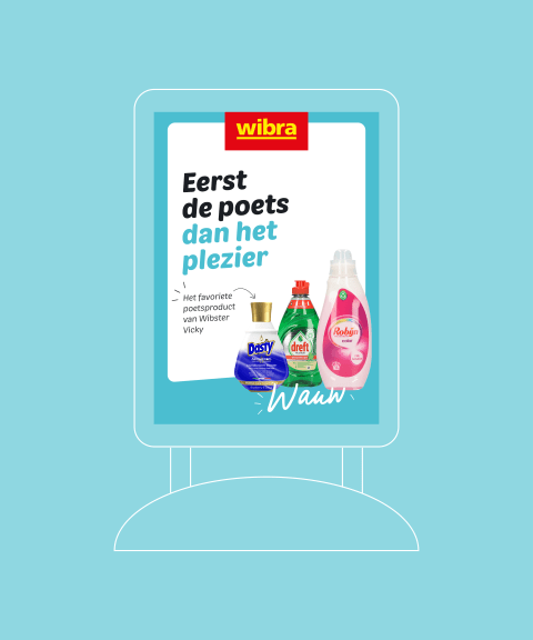 Foto Wibra - Eerst de poets - versie 2